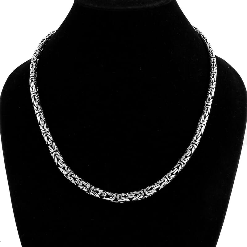 Bali Legacy Sterling Silver Borobudur Necklace 18 Inches 76.20 Grams