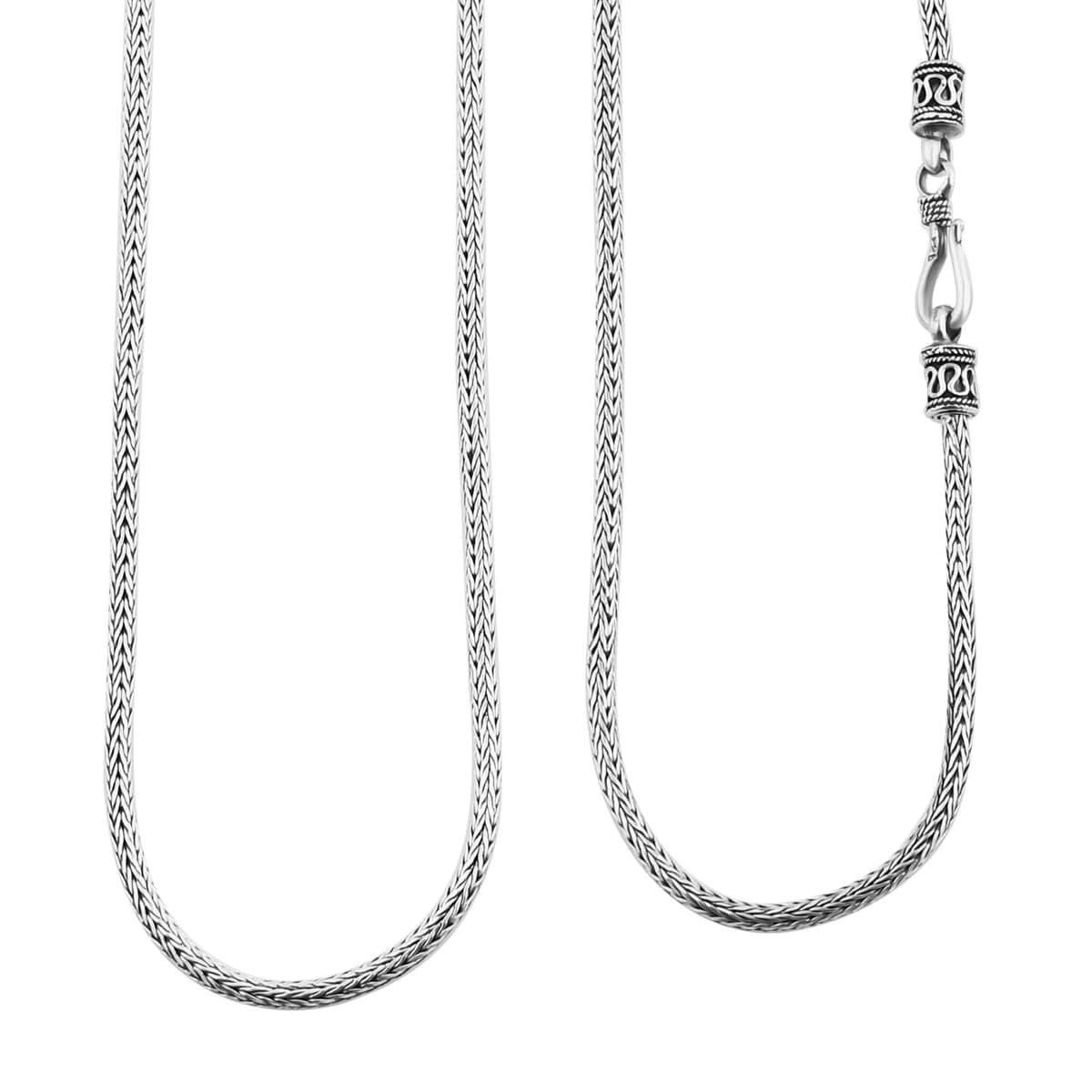 Doorbuster Bali Legacy Tulang Naga Necklace in Sterling Silver 19 Grams 24 Inches image number 0