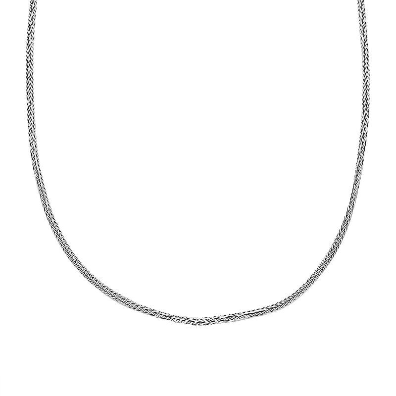 Bali Legacy Sterling Silver 2.5mm Tulang Naga Necklace 18 Inches 13.90 Grams