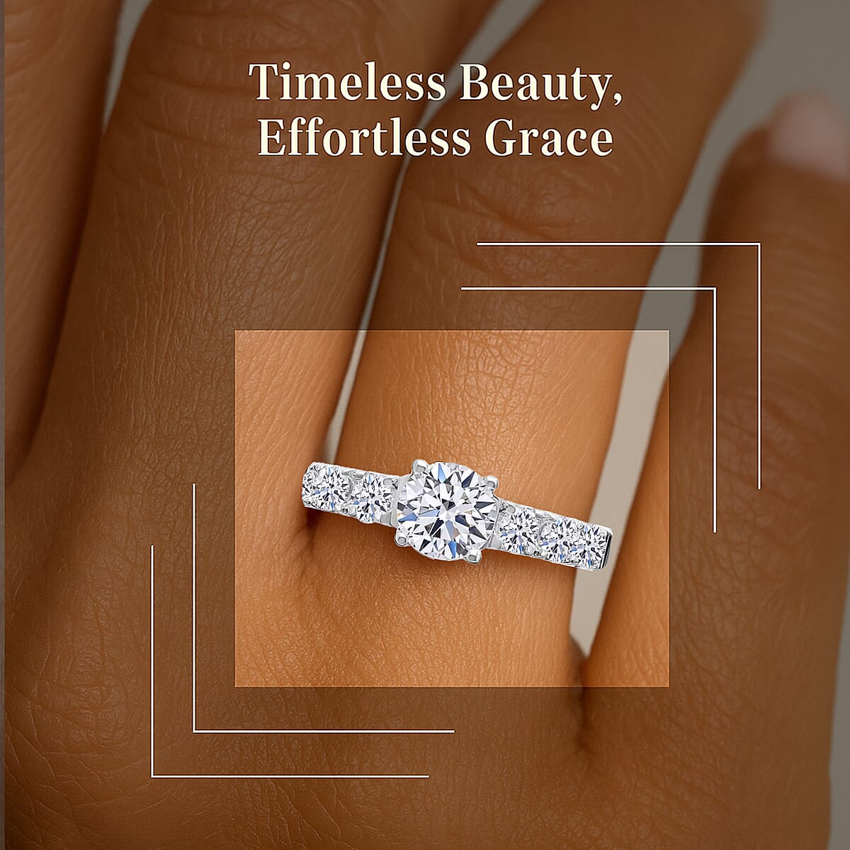 Luxoro 14K White Gold Luxuriant Lab Grown Diamond G-H VS Ring (Size 7.5) 1.15 ctw image number 1