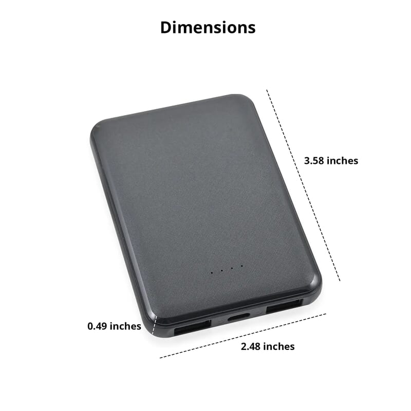 Closeout 5000 mAh Power Bank - Black