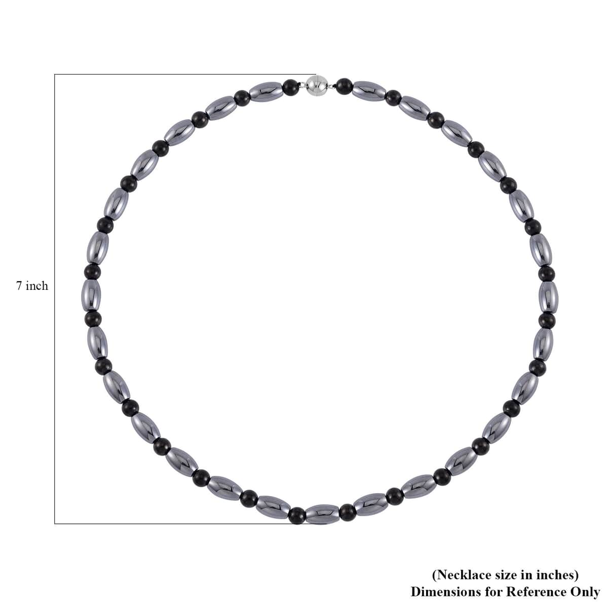 Terahertz and Shungite Necklace 20 Inches in Rhodium Over Sterling Silver 155.00 ctw image number 4