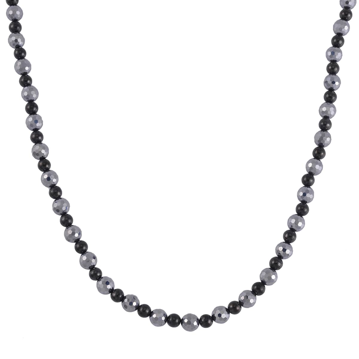 Terahertz, Shungite Necklace 20 Inches in Silvertone 162.50 ctw image number 0