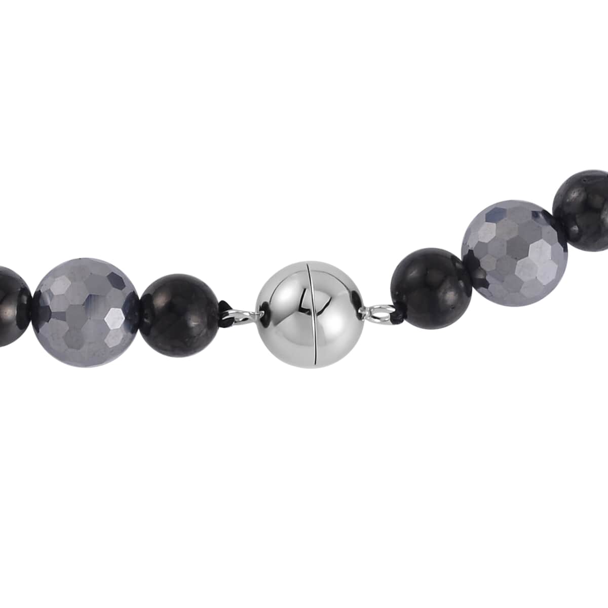 Terahertz, Shungite Necklace 20 Inches in Silvertone 162.50 ctw image number 3