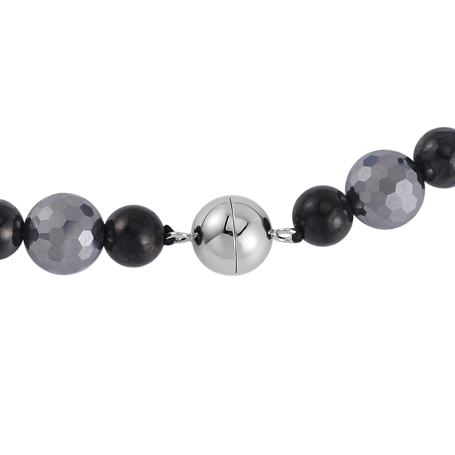 Terahertz, Shungite Necklace 20 Inches in Silvertone 162.50 ctw