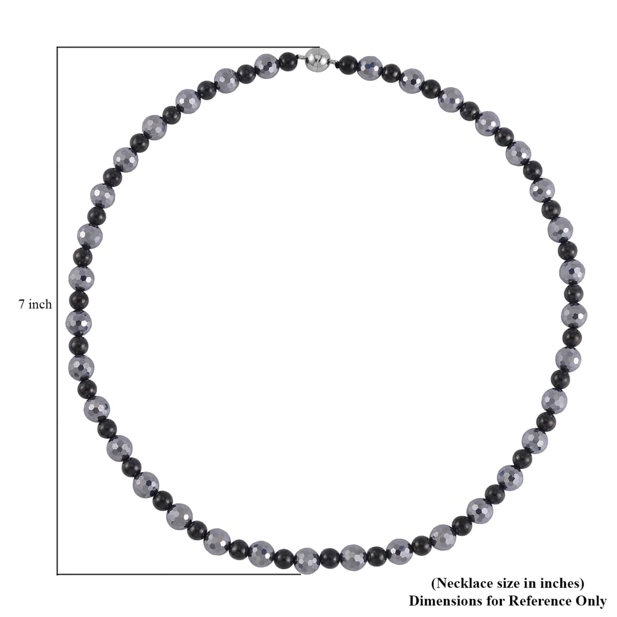 Terahertz, Shungite Necklace 20 Inches in Silvertone 162.50 ctw image number 4