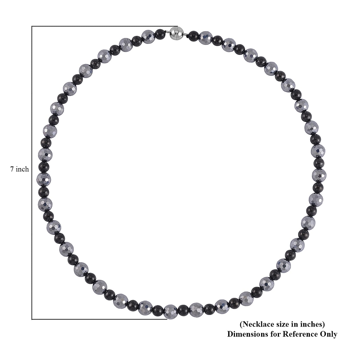 Terahertz, Shungite Necklace 20 Inches in Silvertone 162.50 ctw image number 5