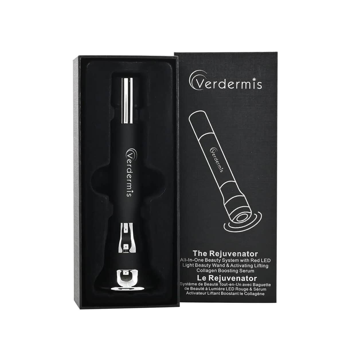Verdermis Rejuvenator LED Beauty Wand & Lifting Collagen Serum System with BONUS Refill Collagen Serum image number 0