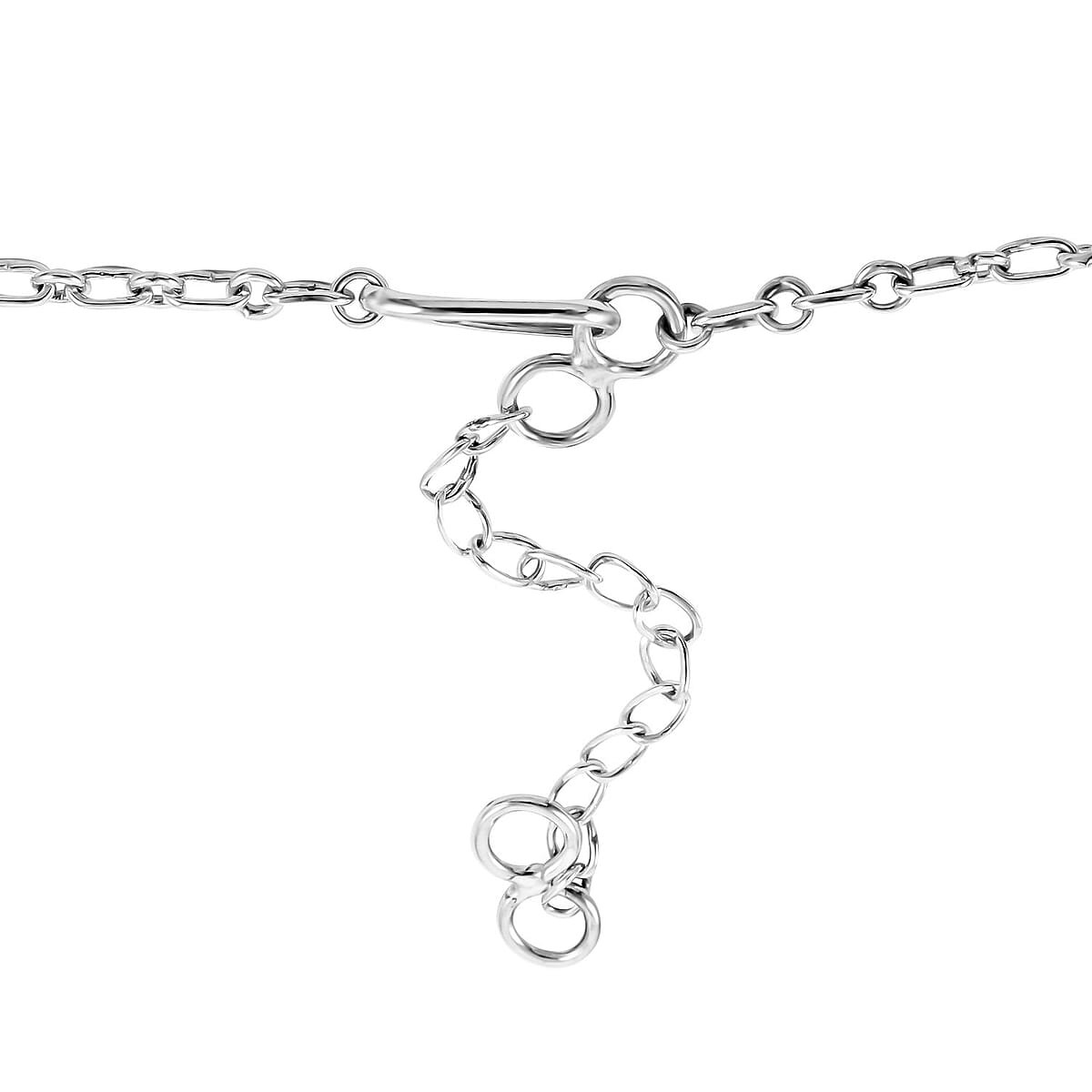 Santa Fe Style Spiny Turquoise Horse Necklace 18 Inches in Sterling Silver 40.00 ctw image number 3