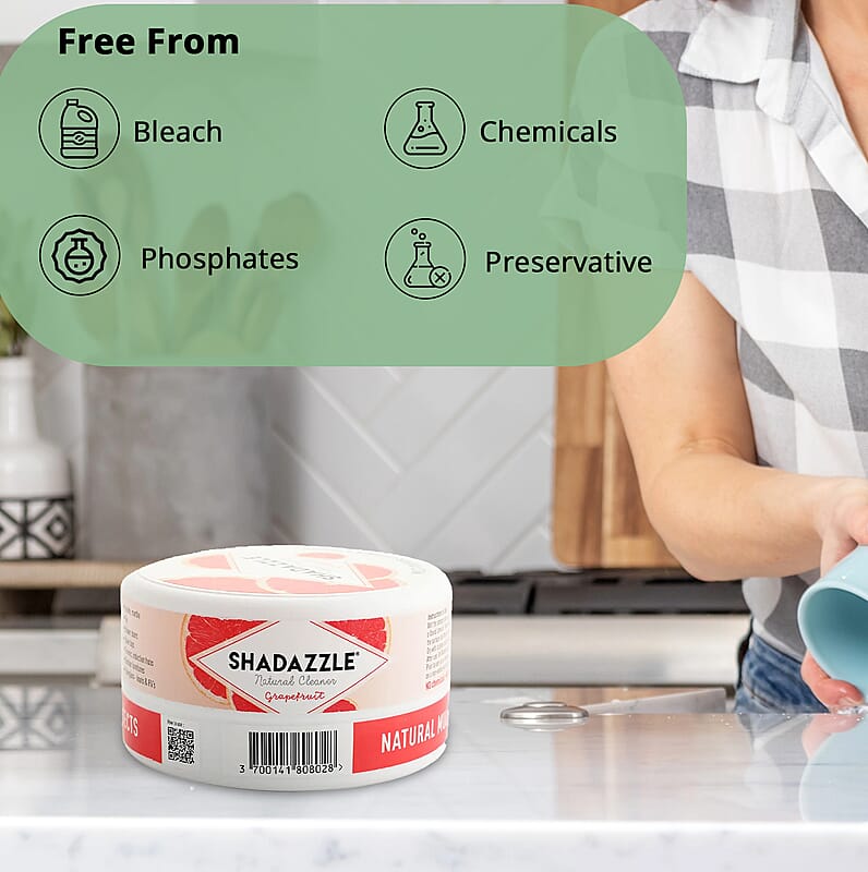 Shadazzle Multi-purpose Cleaner and Polish For Removing Tough Stains, Aluminium Wheels Cleaner, Copper Pots and Pans Cleaner- Grapefruit