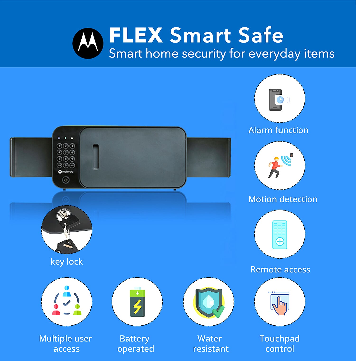 Closeout Motorola Flex Smart Safe - Black