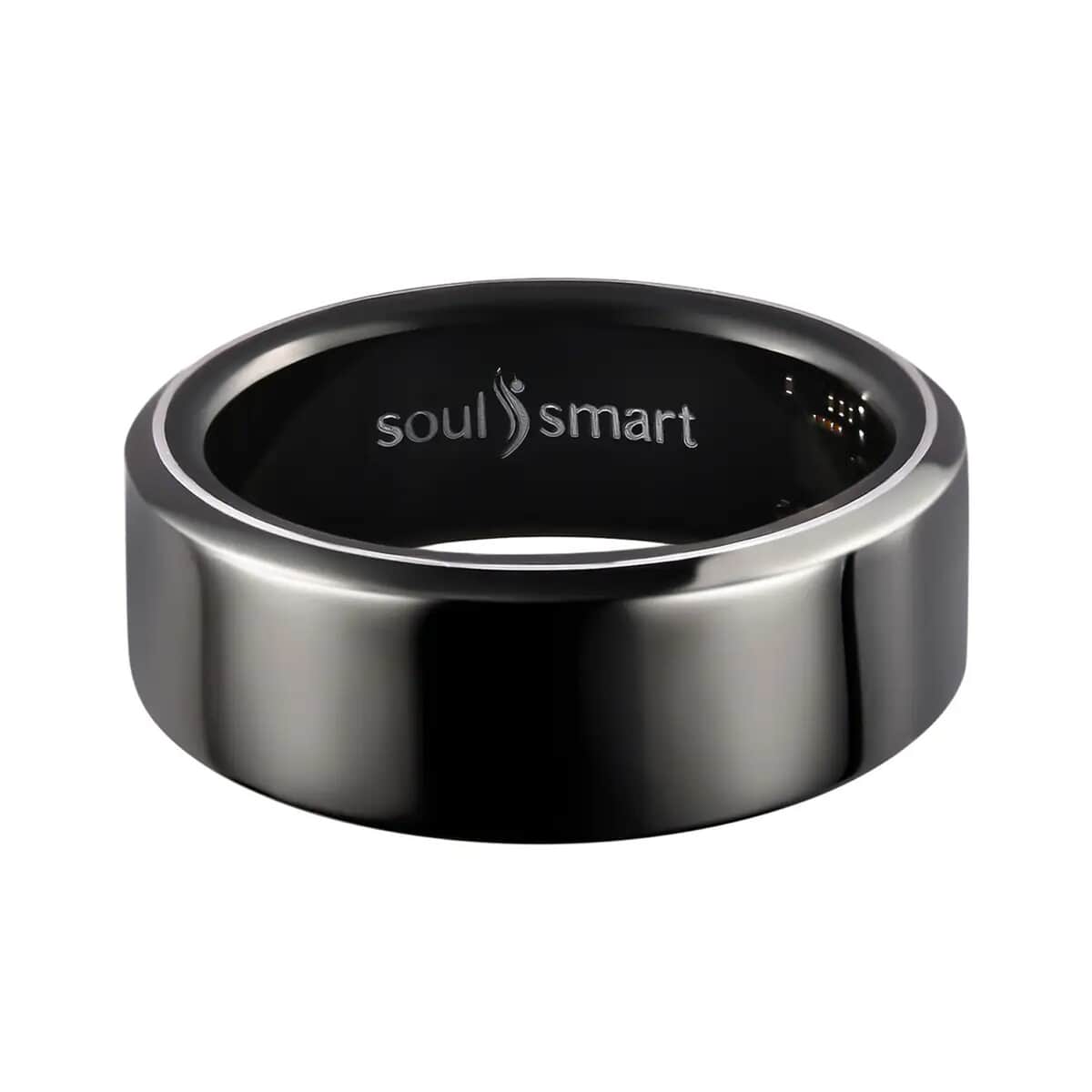 Soulsmart Multifunctional Health Tracker Smart Ring (Size 10.0) in ION Plated Black Stainless Steel (Compatible with Android 5.0+ & Apple IOS 10.0+ Systems) (Del. in 10-15 Days) image number 2
