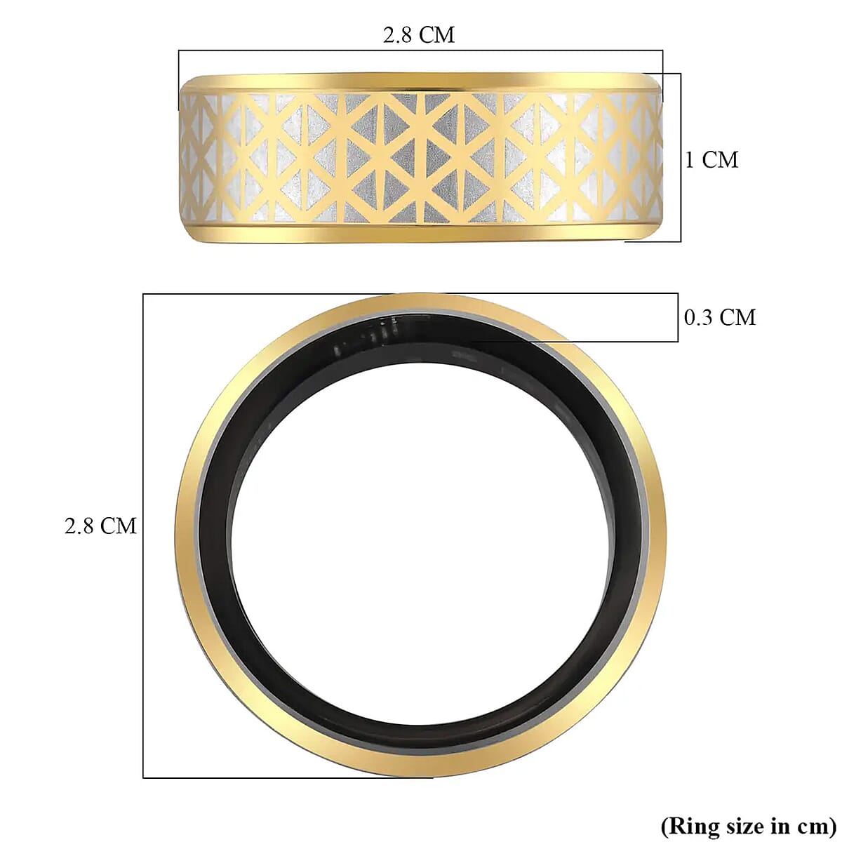 Soulsmart Multifunctional Health Tracker Smart Ring (Size 10.0) in ION Plated YG Stainless Steel (Compatible with Android 5.0+ & Apple IOS 10.0+ Systems) image number 7