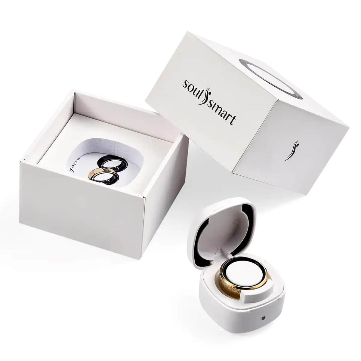 Soulsmart Multifunctional Health Tracker Smart Ring (Size 11.0) in ION Plated YG Stainless Steel (Compatible with Android 5.0+ & Apple IOS 10.0+ Systems) image number 10