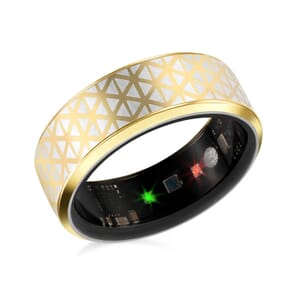 Soulsmart Multifunctional Health Tracker Smart Ring (Size 7.0) in ION Plated YG Stainless Steel (Compatible with Android 5.0+ & Apple IOS 10.0+ Systems)