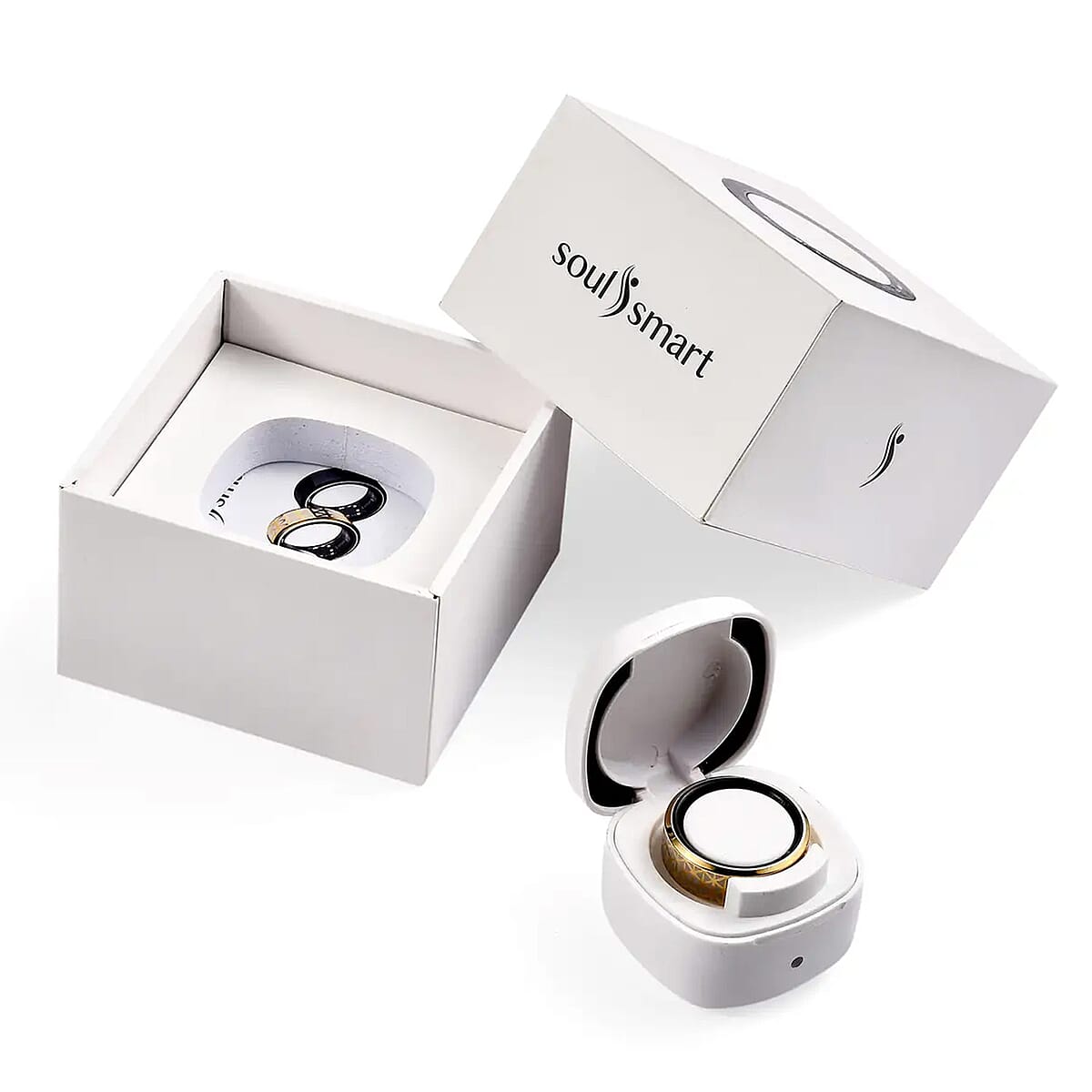 Soulsmart Multifunctional Health Tracker Smart Ring (Size 9.0) in ION Plated YG Stainless Steel (Compatible with Android 5.0+ & Apple IOS 10.0+ Systems) image number 10