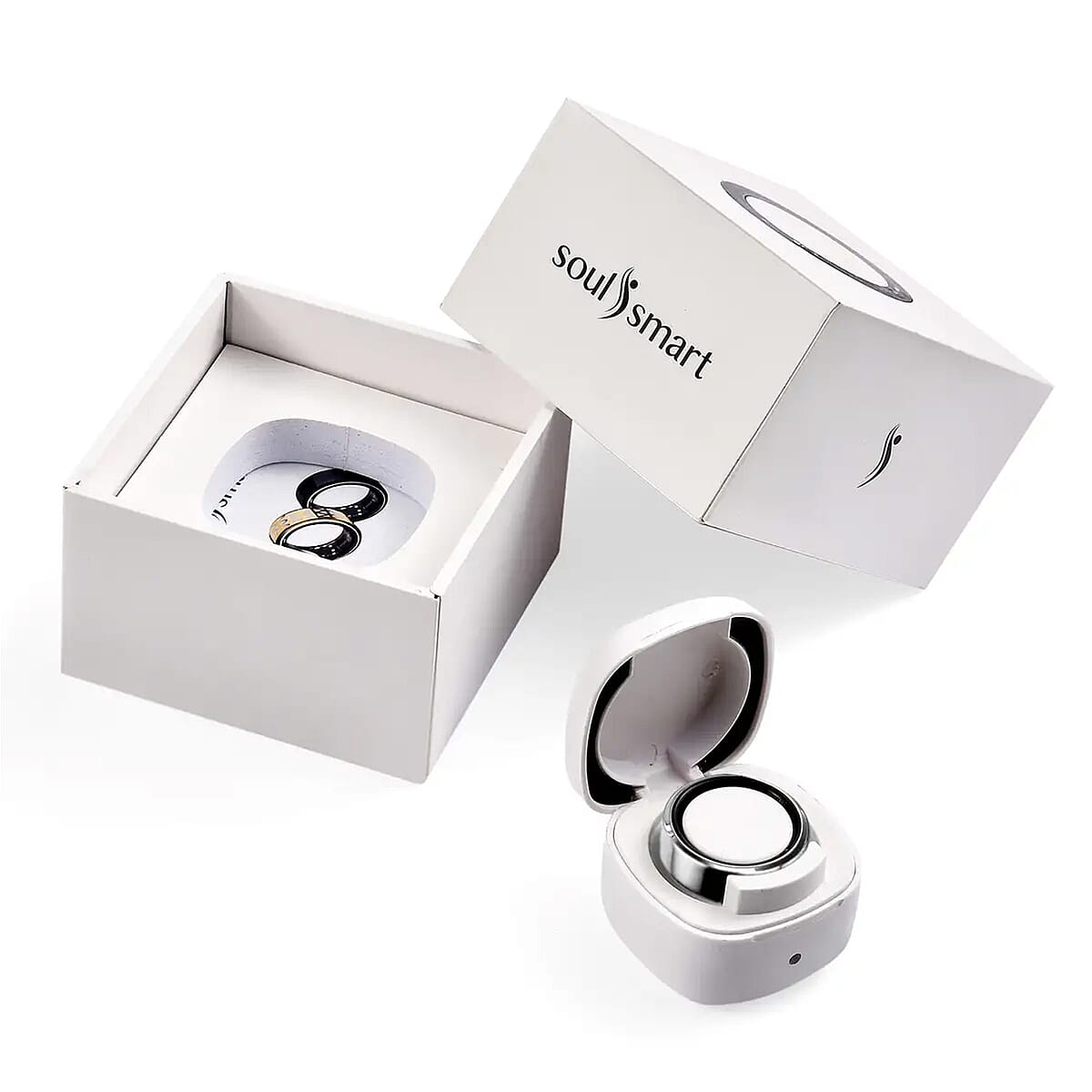 Soulsmart Multifunctional Health Tracker Smart Ring (Size 11.0) in Stainless Steel (Compatible with Android 5.0+ & Apple IOS 10.0+ Systems) image number 9