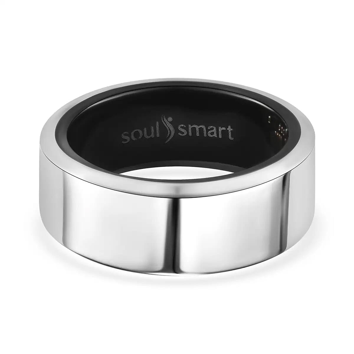 Soulsmart Multifunctional Health Tracker Smart Ring (Size 8.0) in Stainless Steel (Compatible with Android 5.0+ & Apple IOS 10.0+ Systems) image number 2