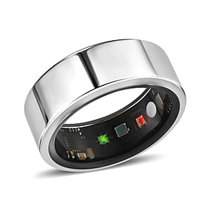 Soulsmart Multifunctional Health Tracker Smart Ring (Size 9.0) in Stainless Steel (Compatible with Android 5.0+ & Apple IOS 10.0+ Systems)