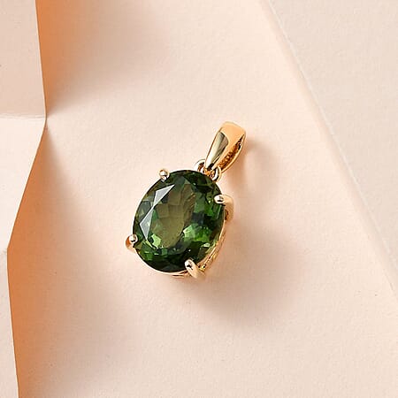 Natural Green Apatite / 10K Gold / Standard - Product card gallery slide 2 (10177281982777)