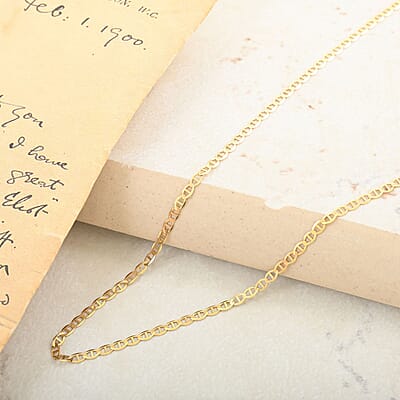 1.5mm Mariner Chain in 10K Yellow Gold 18 Inches