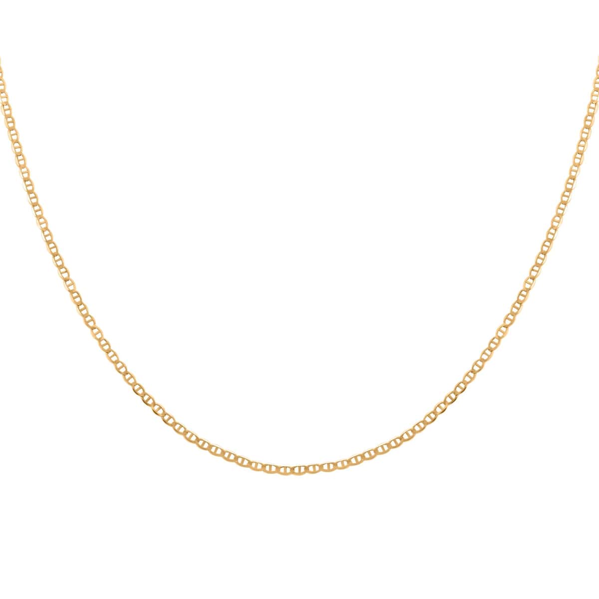 1.5mm Mariner Chain in 10K Yellow Gold 18 Inches image number 2