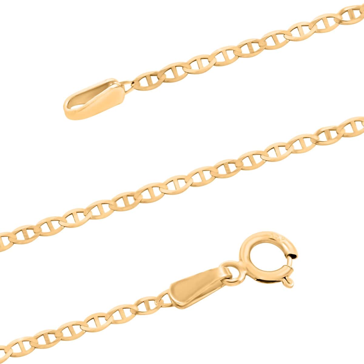 1.5mm Mariner Chain in 10K Yellow Gold 18 Inches image number 3