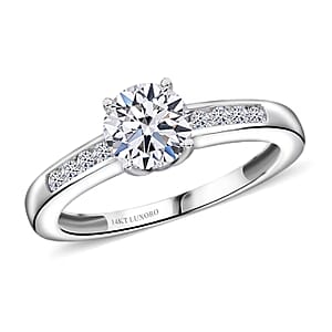 Luxoro 14K White Gold Luxuriant Lab Grown Diamond G-H SI Ring (Size 8.5) 1.25 ctw