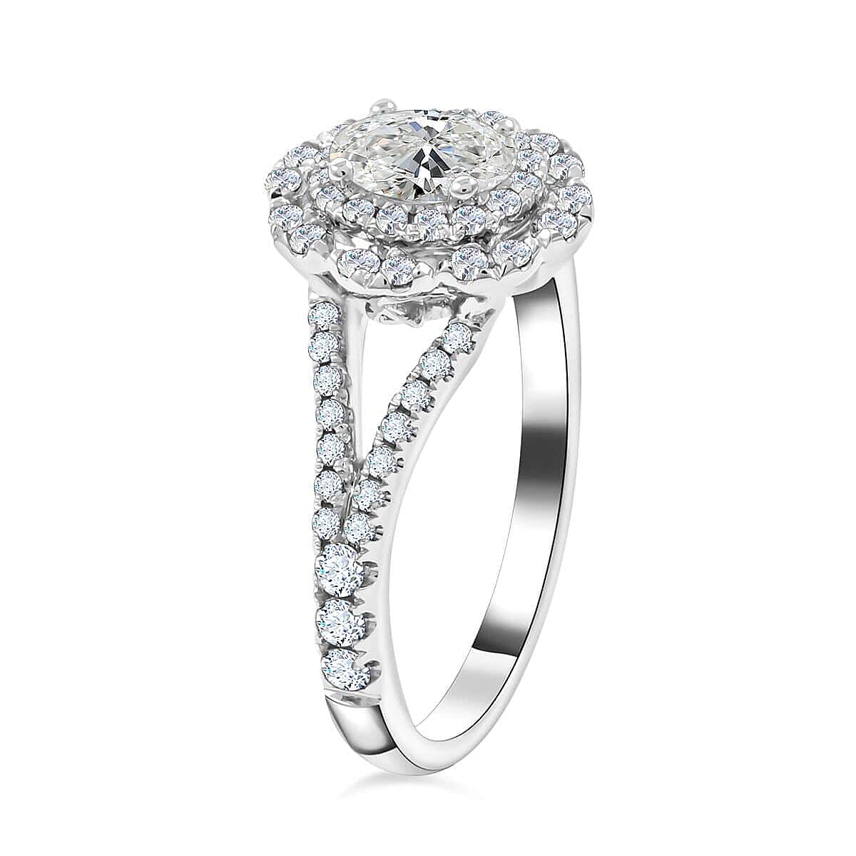 Modani 14K White Gold SI-I1 Diamond Ring (Size 10.0) 1.00 ctw image number 3