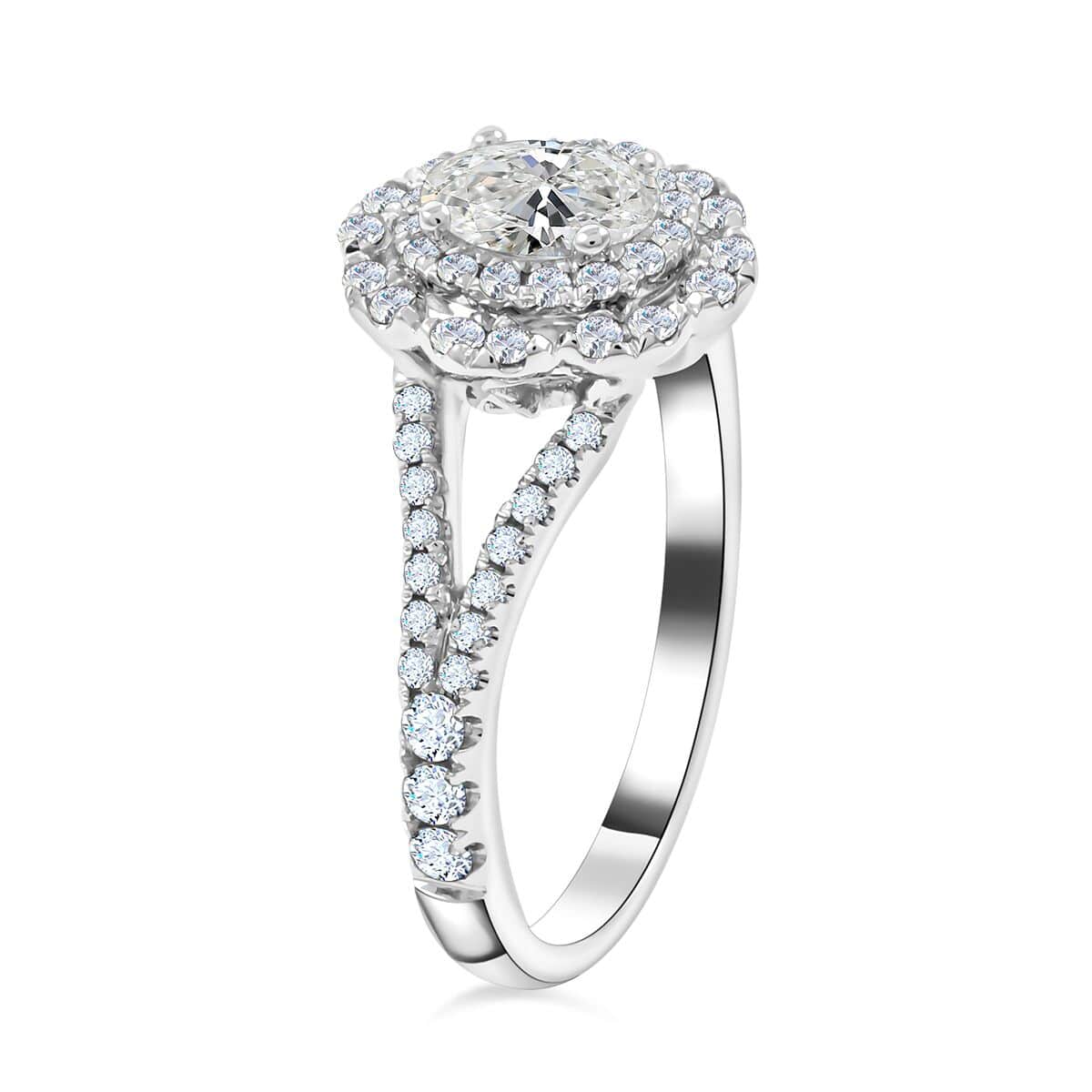 Modani 14K White Gold SI-I1 Diamond Ring (Size 10.0) 1.00 ctw