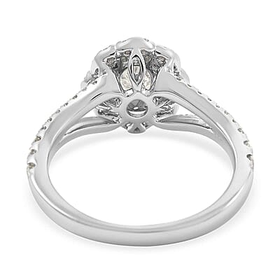 Modani 14K White Gold SI-I1 Diamond Ring (Size 10.0) 1.00 ctw