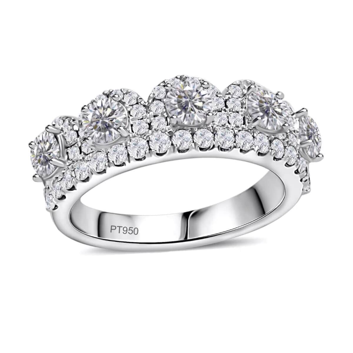 Modani F VS1 Diamond 1.65 ctw Ring in 950 Platinum (Size 6.0) image number 0