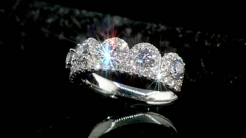 Modani F VS1 Diamond 1.65 ctw Ring in 950 Platinum
