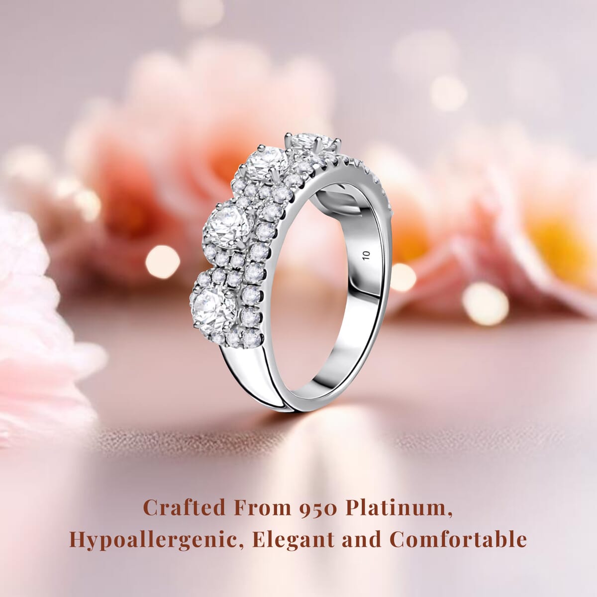 Modani F VS1 Diamond 1.65 ctw Ring in 950 Platinum (Size 8.0) image number 2