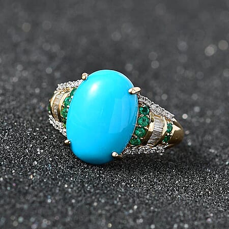 Sleeping Beauty Turquoise & Colombian Emerald / 6 - Product card gallery slide 2 (10177282834745)
