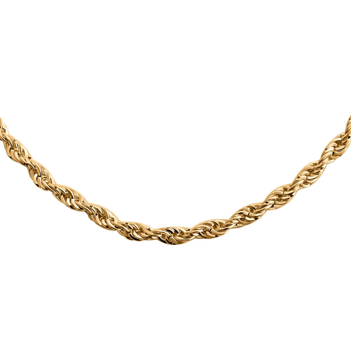 10K Yellow Gold 1mm Rope Necklace 18 Inches 1.20 Grams image number 0