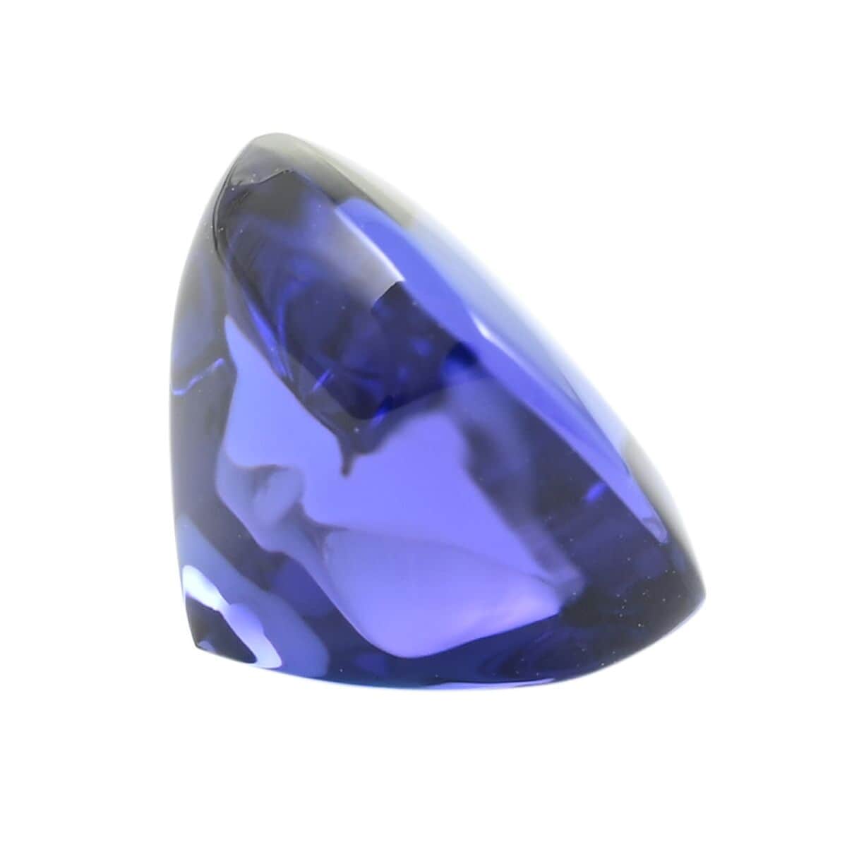Certified & Appraised Sugar Loaf AAAA Tanzanite (Cush Free Size) 7.75 ctw image number 1
