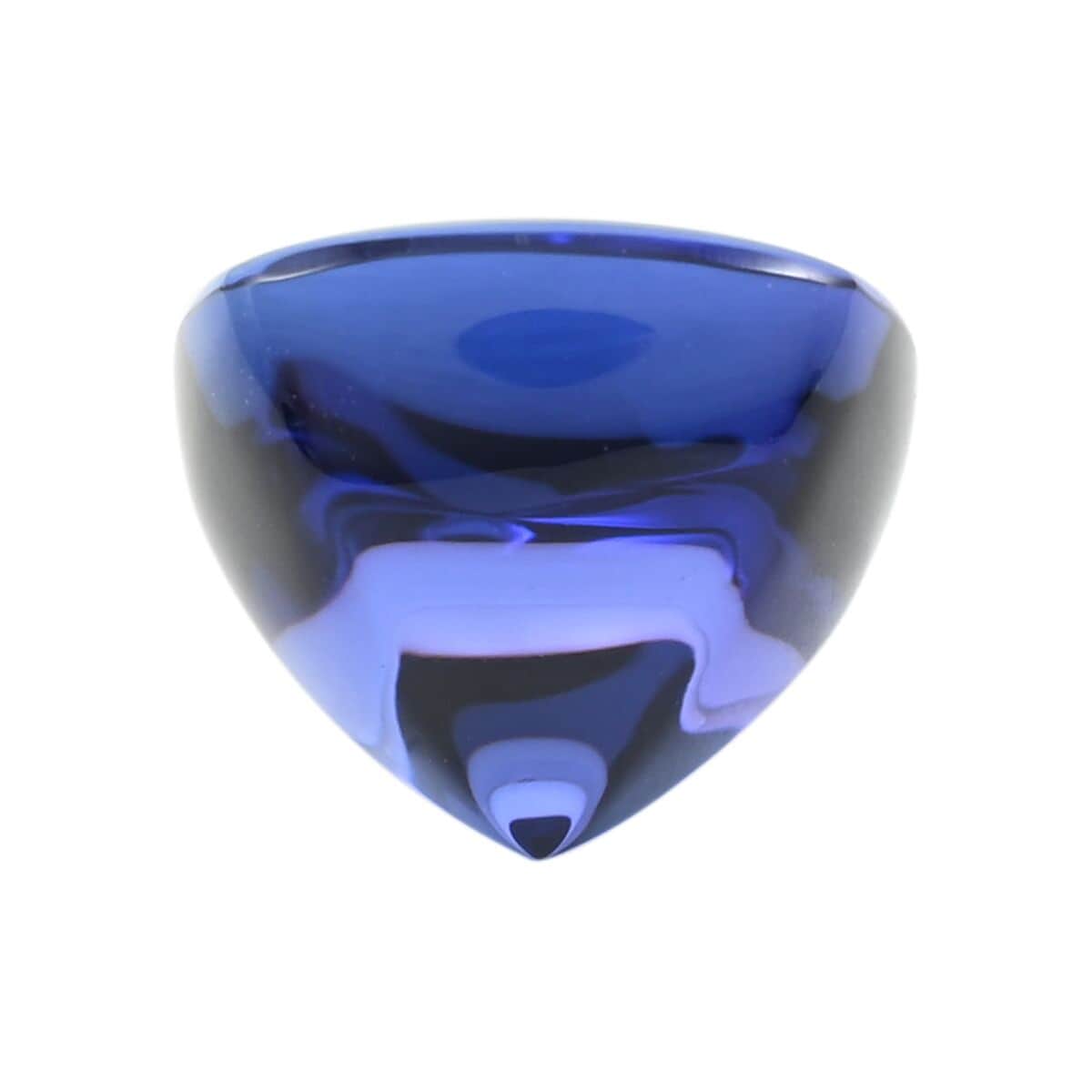 Certified & Appraised Sugar Loaf AAAA Tanzanite (Cush Free Size) 7.75 ctw image number 2