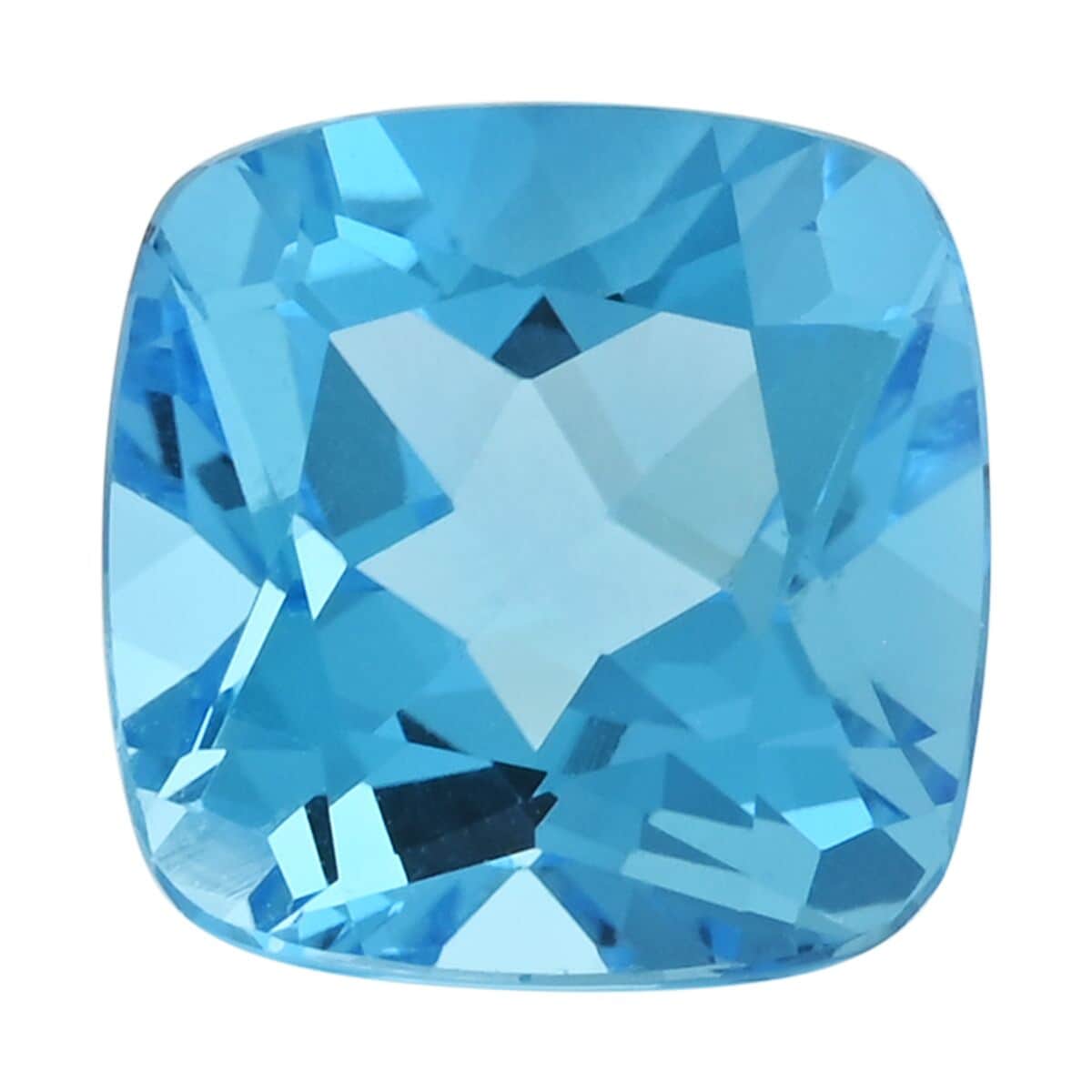 AAAA Swiss Blue Topaz (Cush 11x11 mm) 6.00 ctw image number 0