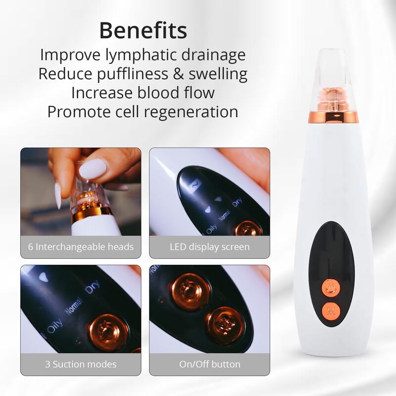 Bebird Pro FDA Ear Wax Removal Tool with HD Camera and 6 LED Lights BONUS Blackhead Remover Tool (Kit for iOS & Android) – Black