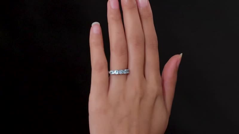Cambodian Blue Zircon Ring in Platinum Over Sterling Silver (Size 5) 2.20 ctw