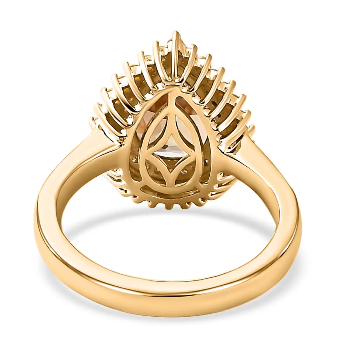 Luxoro 10K Yellow Gold AAA Turkizite, Natural Yellow and White Diamond I3 Double Halo Ring (Size 9.5) 2.35 ctw image number 7