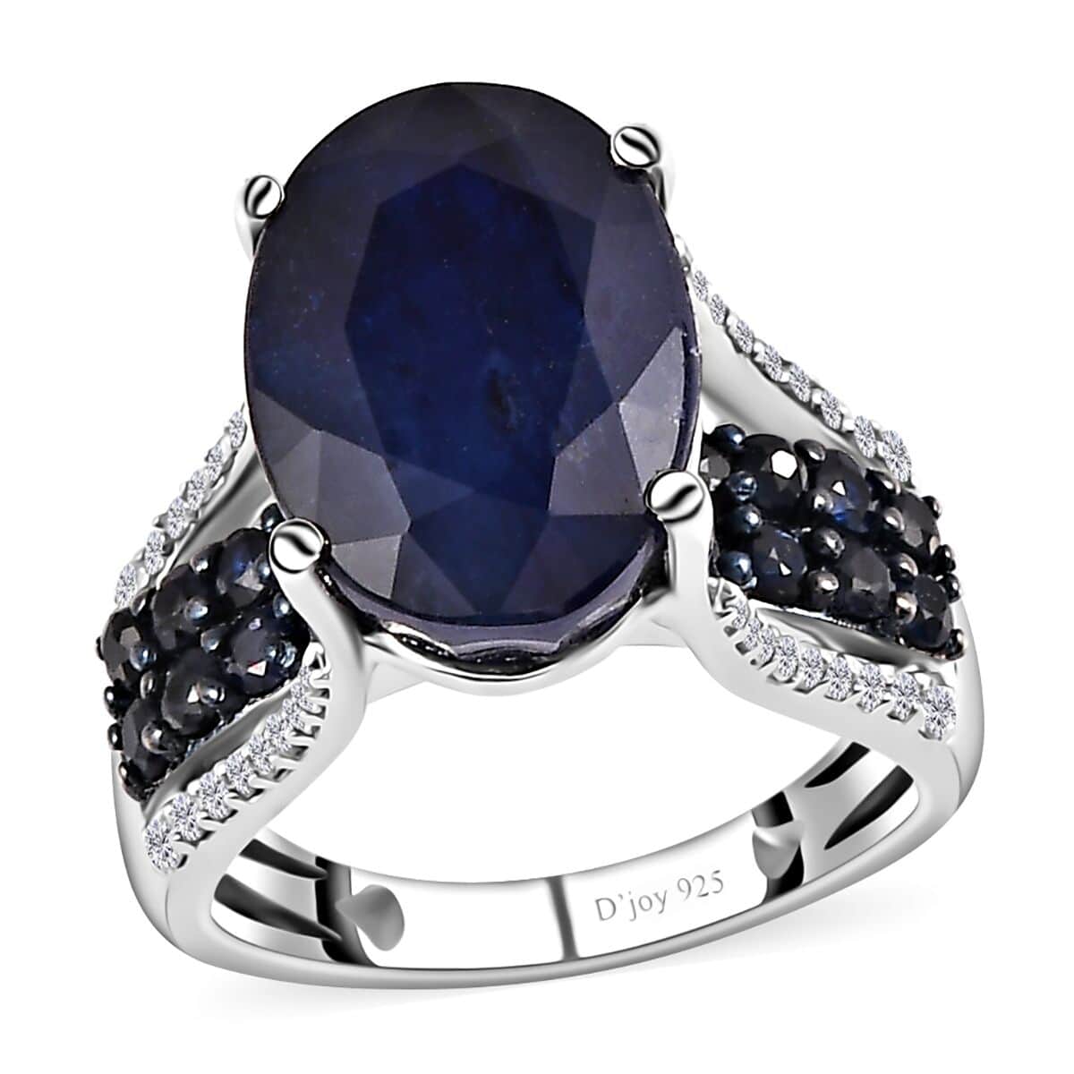 Masoala Sapphire (D) and Multi Gemstone Ring in Platinum Over Sterling Silver (Size 9.0) 11.85 ctw image number 0