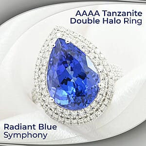 Certified & Appraised Rhapsody AAAA Tanzanite and E-F VS Diamond 5.10 ctw Ring in 950 Platinum (Size 8.0) 9.10 Grams