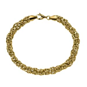 22K Yellow Gold Byzantine Chain Bracelet (7.25 In) 7.75 Grams
