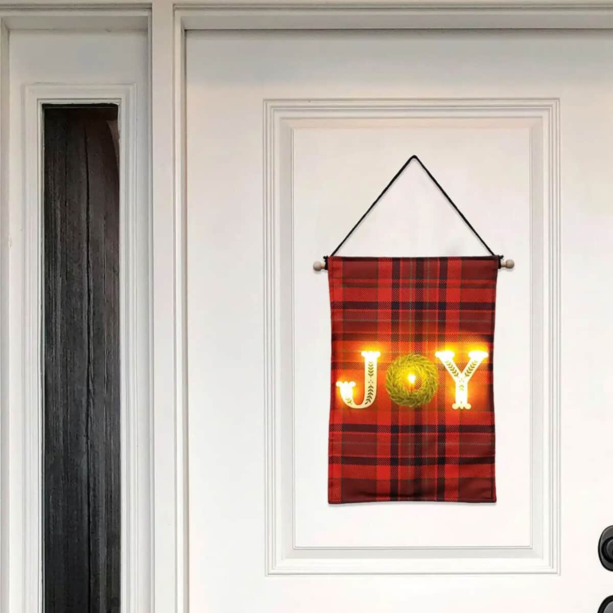 Lumabase Christmas-Battery-Operated Lighted Wall Banner – JOY image number 6