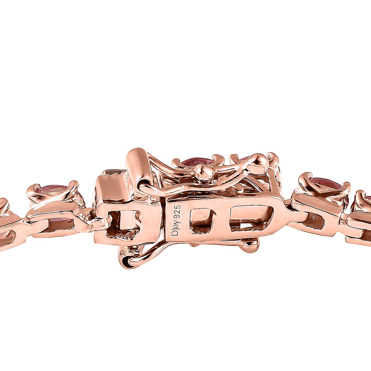 Premium Blush Tourmaline Tennis Bracelet in Vermeil RG Over Sterling Silver (6.50 In) (Del. in 8-10 Days) 5.50 ctw image number 3