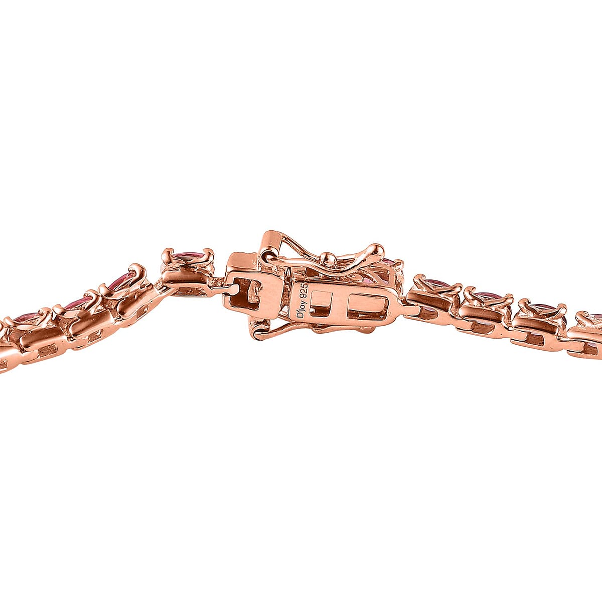Premium Blush Tourmaline Tennis Bracelet in Vermeil Rose Gold Over Sterling Silver (7.25 In) 6.00 ctw image number 3