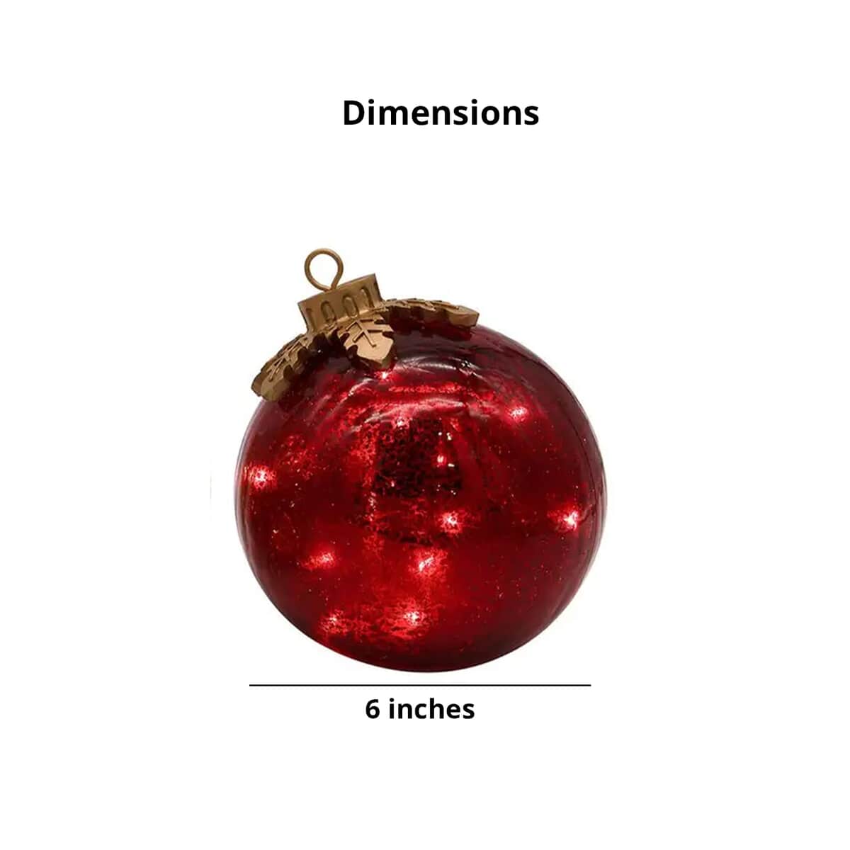 Lumabase Battery Operated Glass Tabletop Christmas Ornaments – Set of 3 image number 4