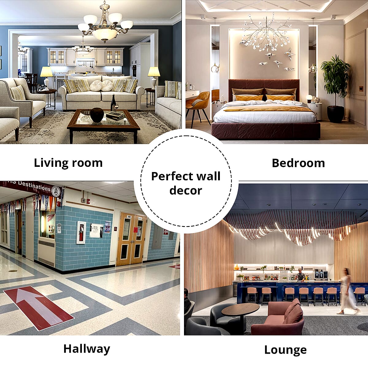 Lumabase Battery Operated Winter Village Lighted Wall Art image number 4